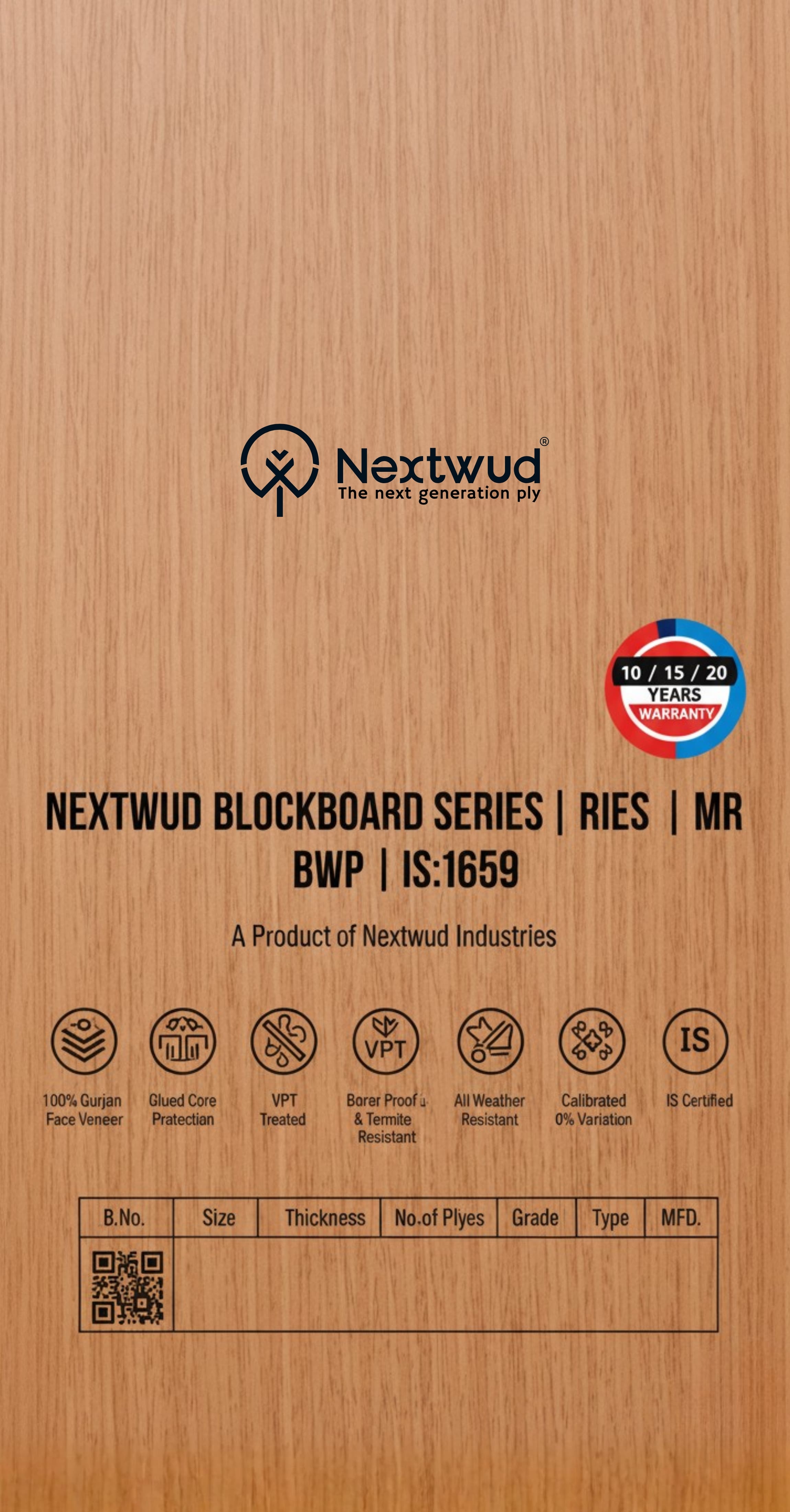 High-strength Blockboards